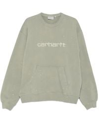 Carhartt - Logo-Print Paint-Splatter Sweatshirt - Lyst