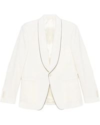 Lardini - Piped Collar Blazer - Lyst