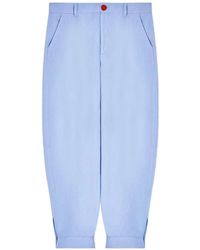 Giorgio Armani - Button-Fastening Tapered Trousers - Lyst