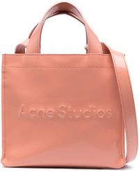 Acne Studios - Bolso shopper mini con logo en relieve - Lyst