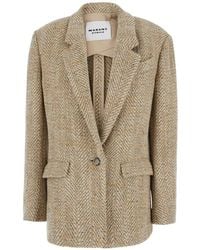 Isabel Marant - Blazer Parly De Punto De Espiga Con Botones - Lyst