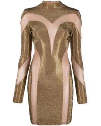 Philipp Plein - Crystal-Embellished Panelled Dress - Lyst