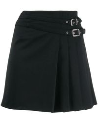 Alberta Ferretti - Pleated Side Mini Skirt - Lyst