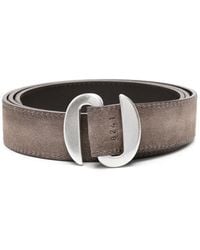 Orciani - Buckled Suede Belt - Lyst