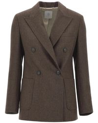 Eleventy - Double-Breasted Peak-Lapel Jacket - Lyst