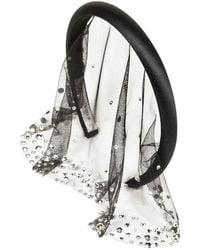 Jennifer Behr - Crystal Sydney Voilette Hair Accessory - Lyst
