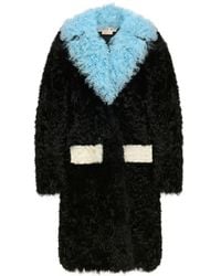 Marni - Manteau En Peau Lainée Toscana À Simple Boutonnage - Lyst
