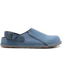 Birkenstock - Lutry Suede Clogs - Lyst