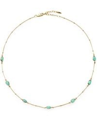 Missoma - Magma Amazonite-Embellished Charm Choker - Lyst