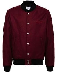 Maison Kitsuné - Logo-Embroidered Bomber Jacket - Lyst