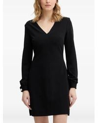 Guess - Vestido Corto Con Cuello En V - Lyst