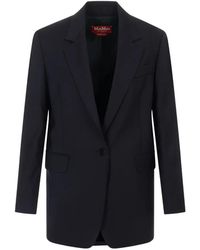 Max Mara - Chamonix Single-Breasted Buttoned Blazer - Lyst