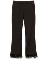 Twinset - Pantalon Évasé À Plumes - Lyst