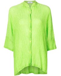 Amir Slama - Crinckled-Finish Silk Shirt - Lyst
