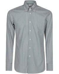 Borriello - Chemise En Coton À Rayures - Lyst