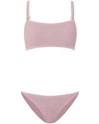 Hunza G - Iris Crinkle-Effect Bikini - Lyst