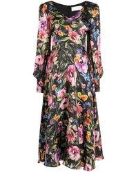 Jane - Raphaella Floral-print Midi Dress - Lyst