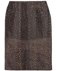 Apparis - Tyra Organza Straight Midi Skirt - Lyst
