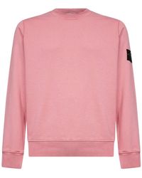 Stone Island - Round Neck Sweatshirt - Lyst