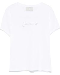 Coperni - Crystal Embellished-Logo T-Shirt - Lyst