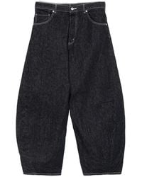 Comme des Garçons - Contrast-Stitch Wide-Leg Jeans - Lyst