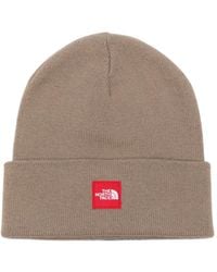 The North Face - Logo-Patch Ribbed-Knit Beanie Hat - Lyst