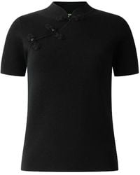 Shanghai Tang - Wikkeltop Met Geknoopt Detail - Lyst