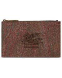 Etro - Paisley-Print Cotton-Blend Wallet - Lyst