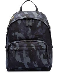 Prada Rucksack mit Camouflage-Print - Blau