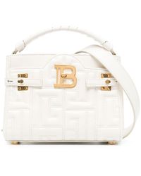 Balmain - B-buzz 22 Quilted Leather Tote Bag - Lyst