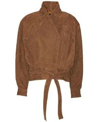 ROTATE BIRGER CHRISTENSEN - Suede Jacket - Lyst