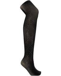 Heist - Scattered Crystal Cross Stockings - Lyst