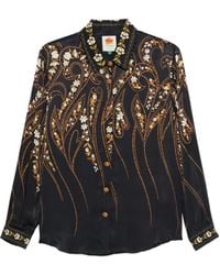 FARM Rio - Floral Button Shirt - Lyst