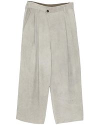Ziggy Chen - Pleated Wide-Leg Trousers - Lyst