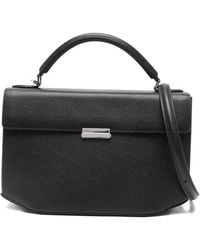 TOTEME - Medium Grained-Leather Top-Handle Tote Bag - Lyst