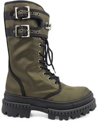 Madison Maison - Chain-Detail Buckled Combat Boots - Lyst