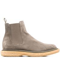 Officine Creative - Elasticated-Panel Suede Boots - Lyst