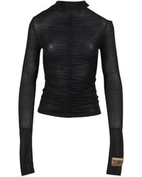VIVAMUS - Gathered Cold-Shoulder T-Shirt - Lyst