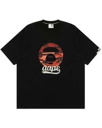 Aape By A Bathing Ape - Moonface-Print Cotton T-Shirt - Lyst