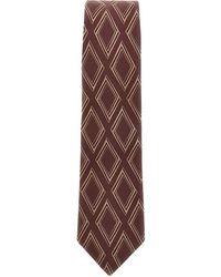 Emporio Armani - Corbata con motivo de rombos - Lyst