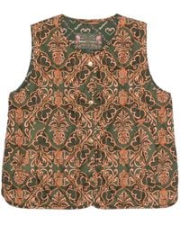 Barbour - Quilted Vest With Ornate Floral Pattern - Lyst