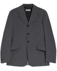 Jil Sander - Single-Breasted Wool Blazer - Lyst