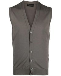 Dell'Oglio - V-Neck Merino Wool Vest - Lyst