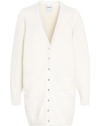 Barrie - Ribbon-Detail Cashmere V-Neck Cardigan - Lyst