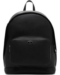 Burberry - Logo-Plaque Leather Backpack - Lyst