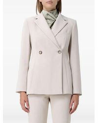 Hanita - Double-Breasted Peaked-Lapel Jacket - Lyst
