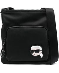 Karl Lagerfeld - Borsa A Tracolla Ikon Con Applicazione Logo - Lyst