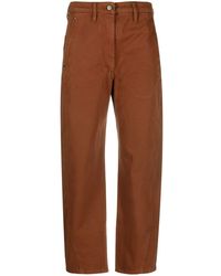 Lemaire - Cropped Straight-leg Trousers - Lyst