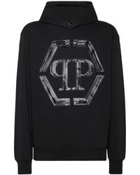 Philipp Plein - Sudadera Strass Hexagon Con Capucha - Lyst