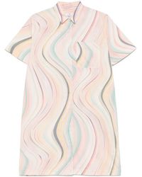 Paul Smith - Swirl-Patterned Mini Dress - Lyst